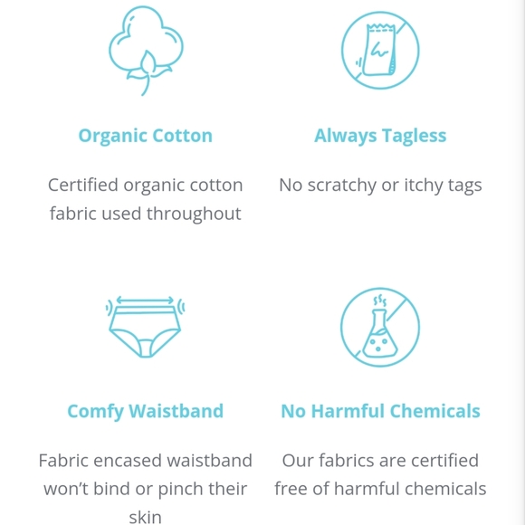 Gracie Girls Briefs - Organic Cotton BRAND New (7 pack) Size 2/3 - Toddler - Picture 4 of 10